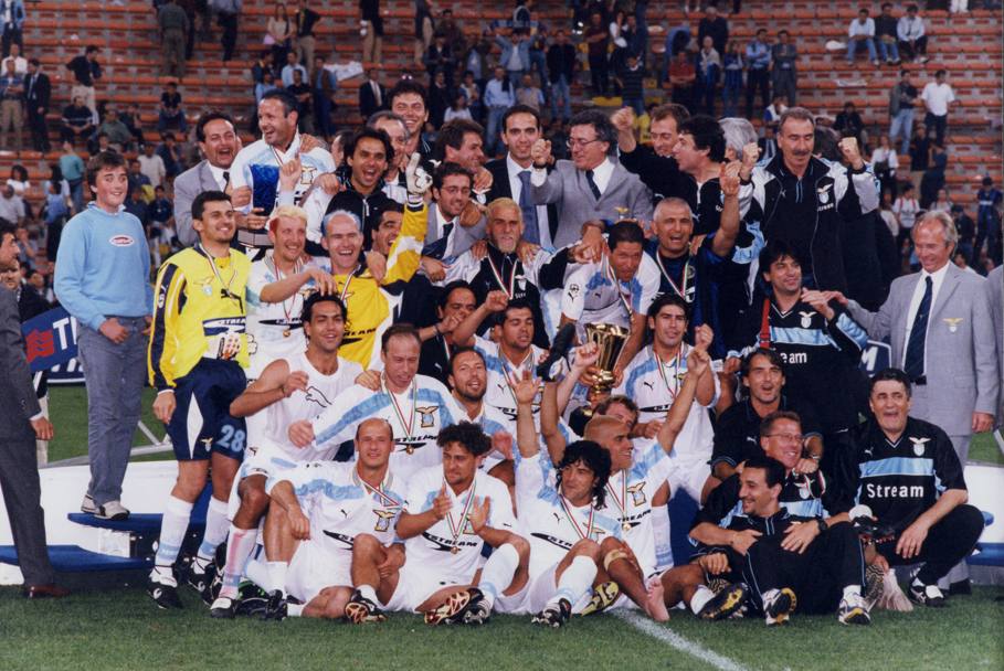 Festeggiamenti per la vittoria dello scudetto alla  Lazio (1999-2000)